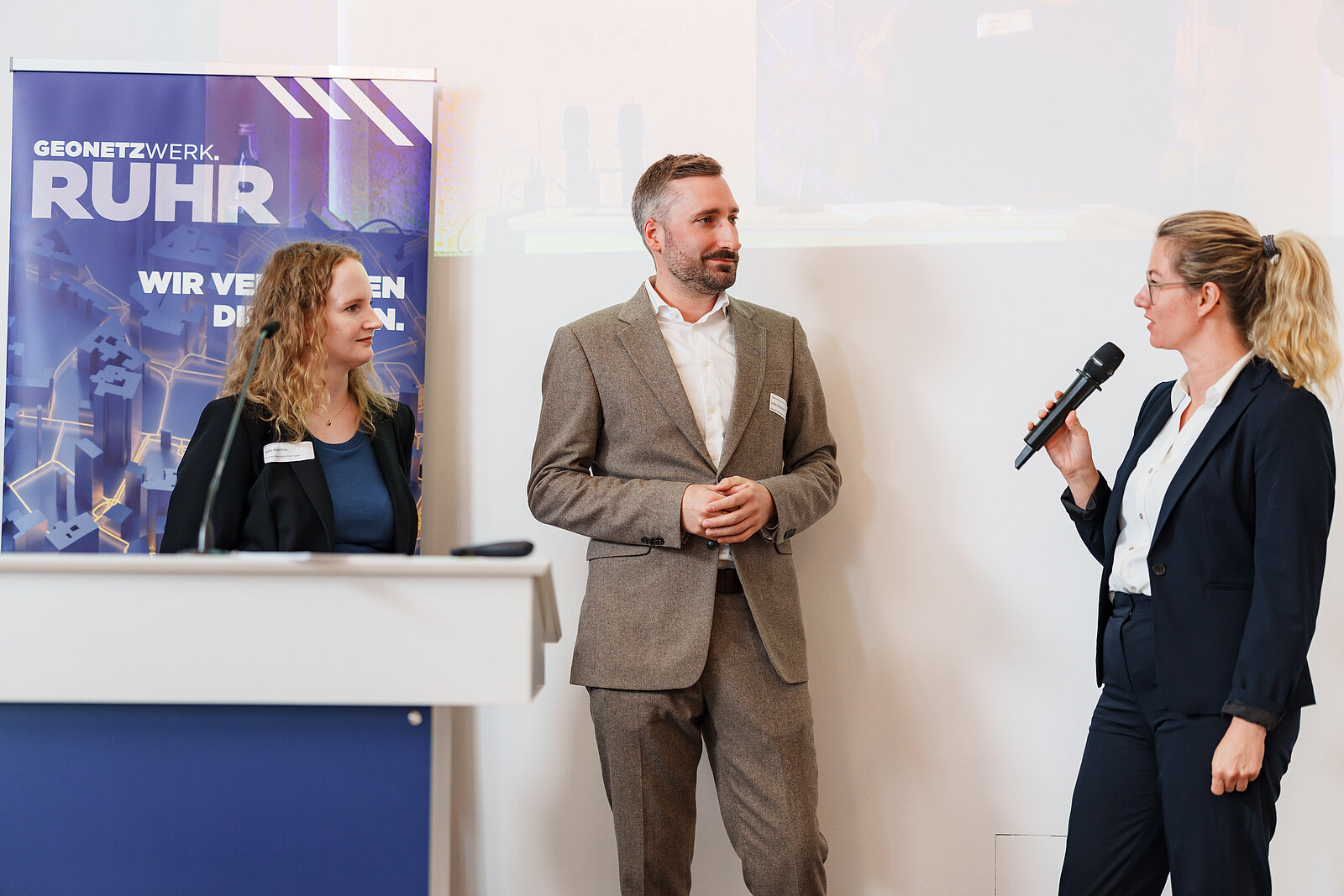 von links: Lydia Matthias, Lukas Kasperidus, Carina Feske