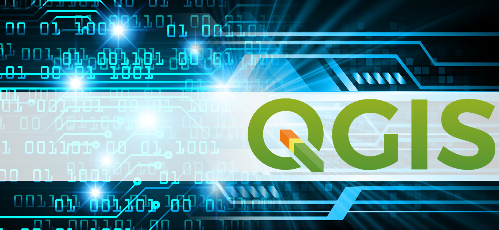 Schmuckgrafik mit QGIS Logo