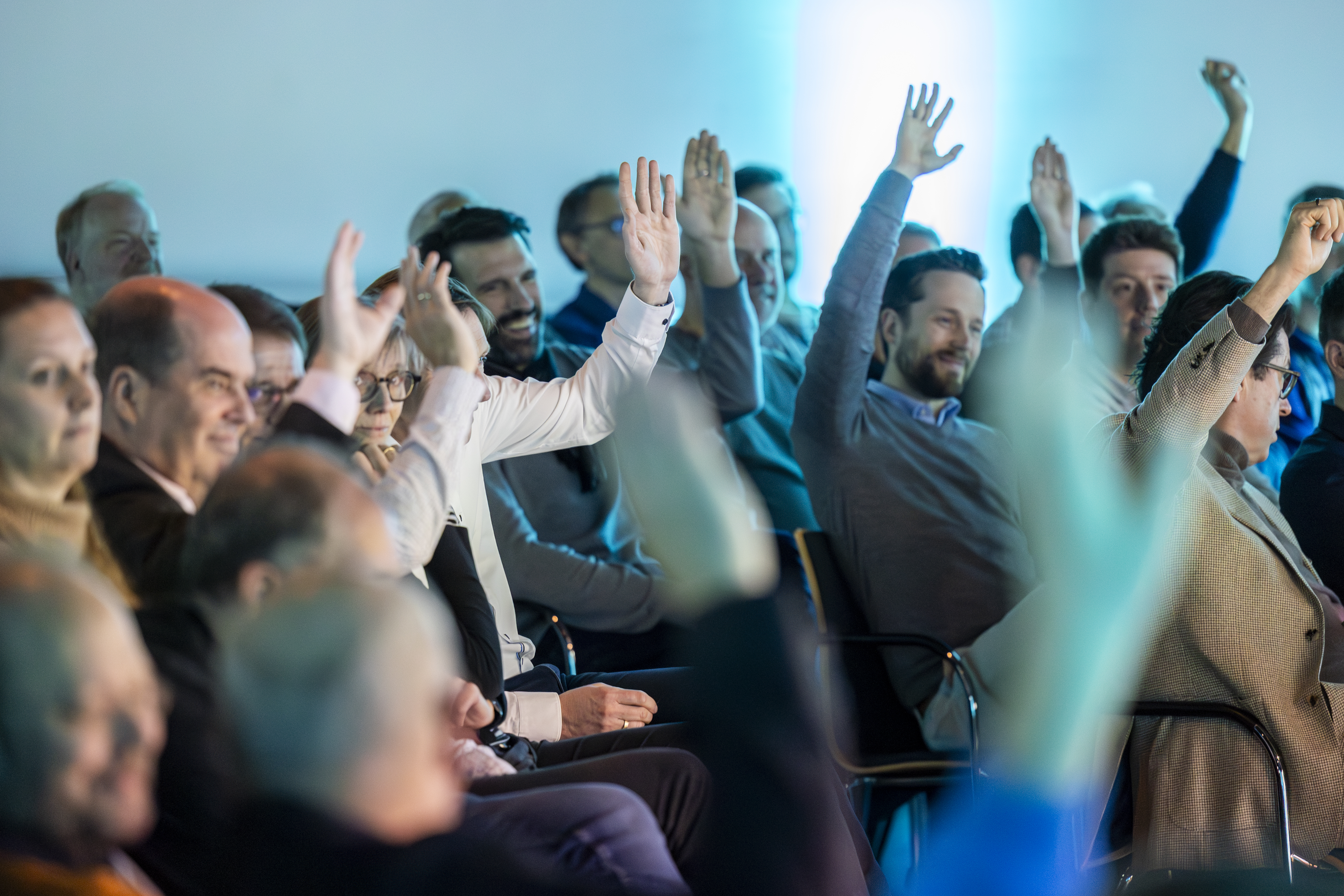 Abstimmung mit Handzeichen Abstimmung